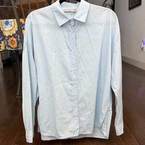Vince Light Blue Relaxed Button-Down Shirt